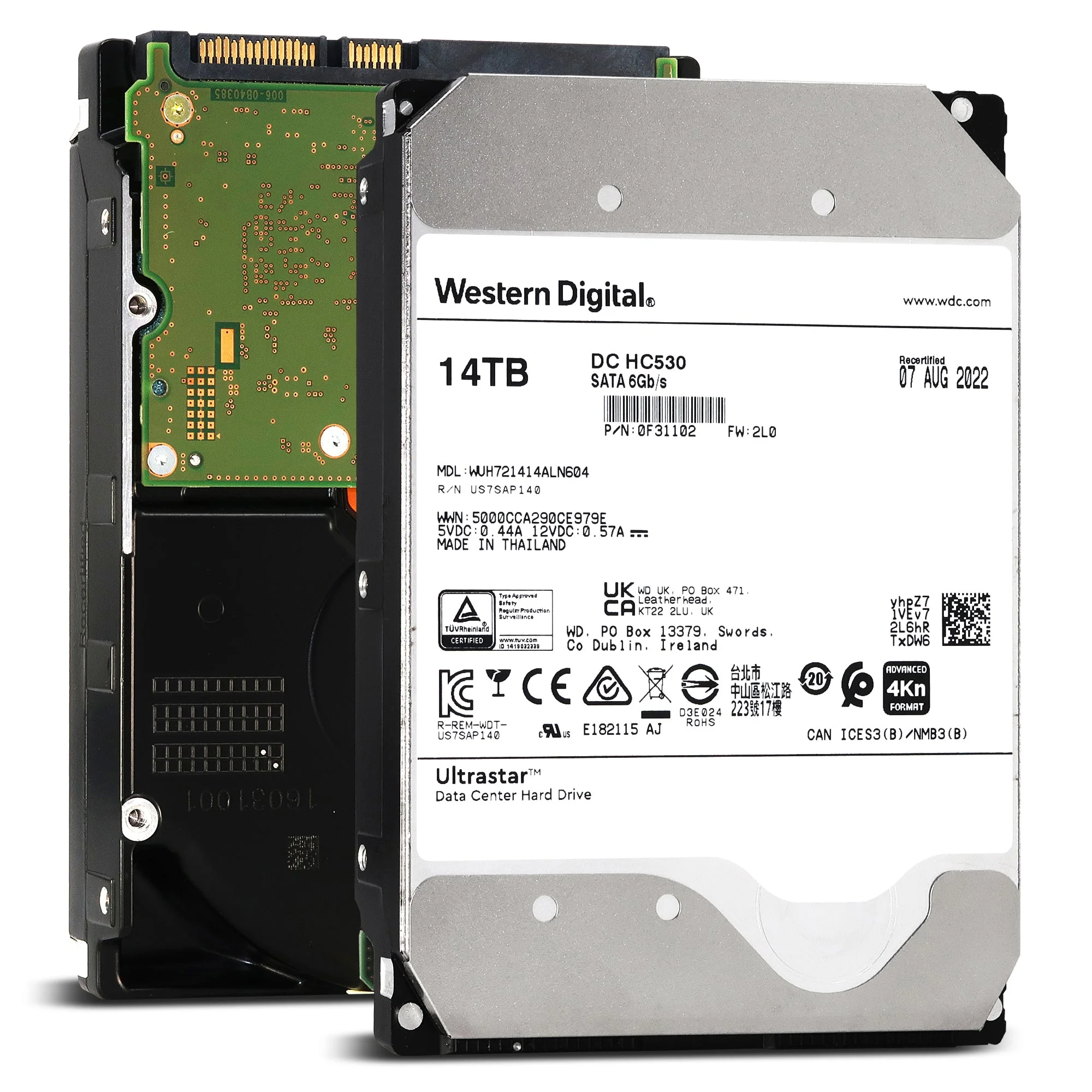 Can you provide an indication of the powered on hours for these drives?