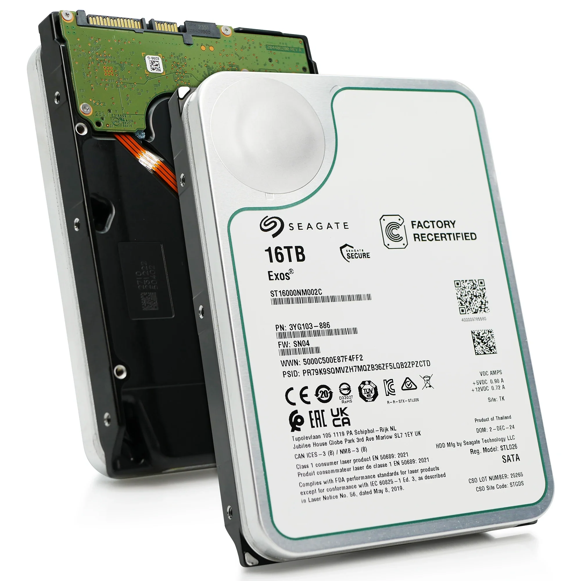 Seagate Exos X16 ST16000NM002C 16TB 7.2K RPM SATA 6Gb/s 512e 3.5in Recertified Hard Drive Questions & Answers