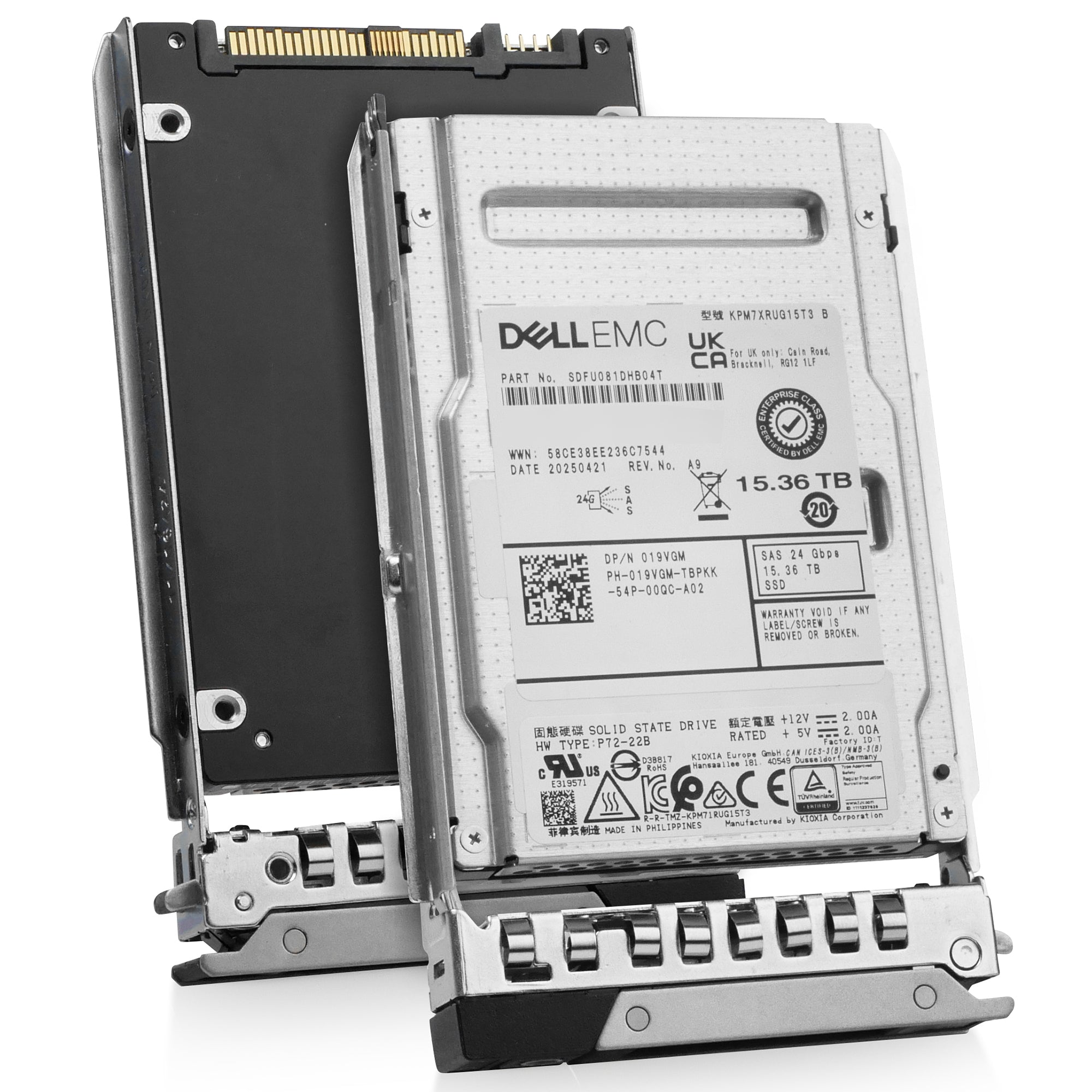 Dell 15.36TB 1 DWPD SAS-4 24Gb/s 3D TLC 2.5in Enterprise Read Intensive Solid State Drive G14 019VGM Questions & Answers