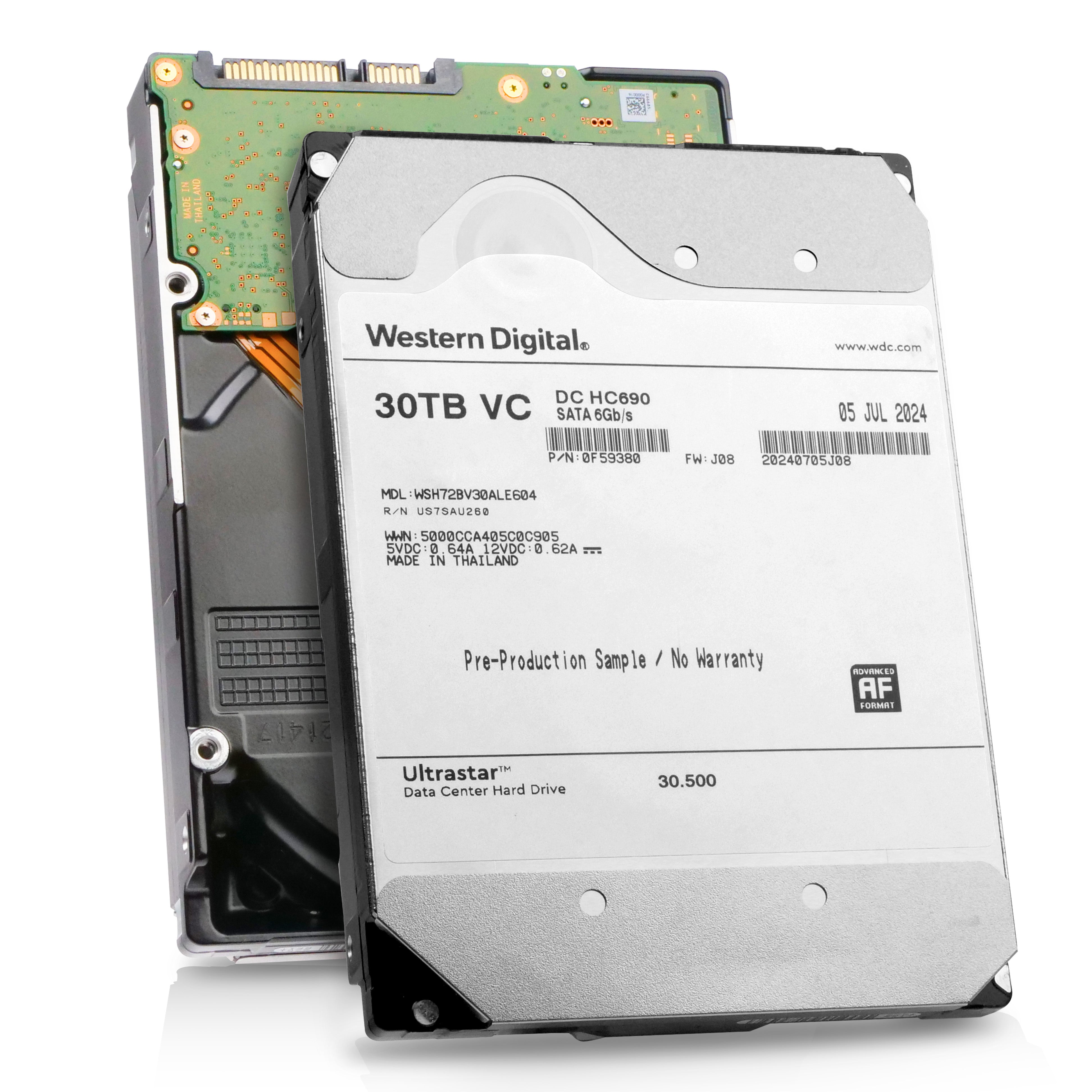 Western Digital Ultrastar DC HC690 WSH72BV30ALE604 0F59380 30TB Host-Managed SMR 7.2K RPM SATA 6Gb/s 512e 3.5in Refurbished HDD Questions & Answers