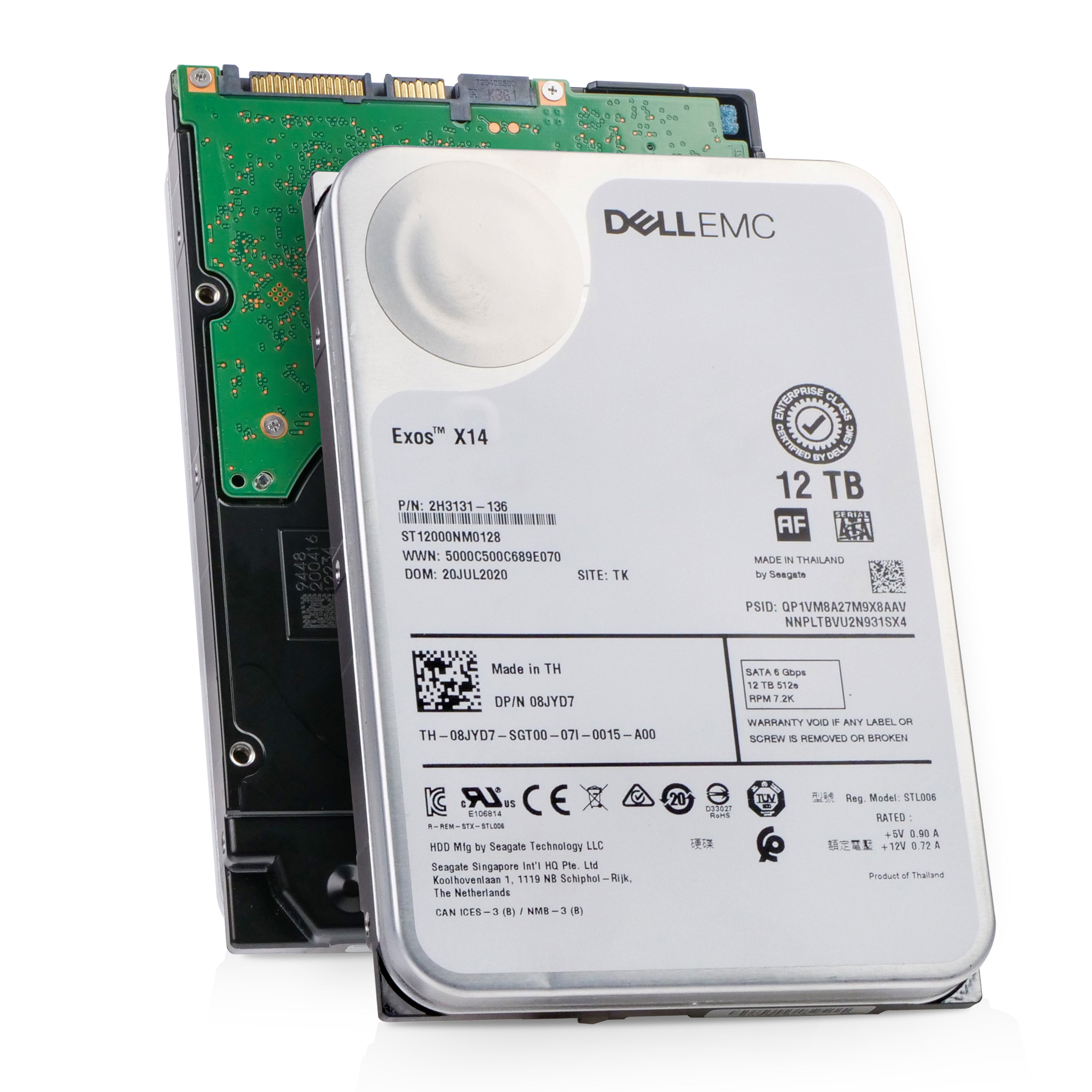 Dell/Seagate Exos X14 ST12000NM0128 12TB 7.2K RPM SATA 6Gb/s 512e 3.5in Refurbished HDD Questions & Answers